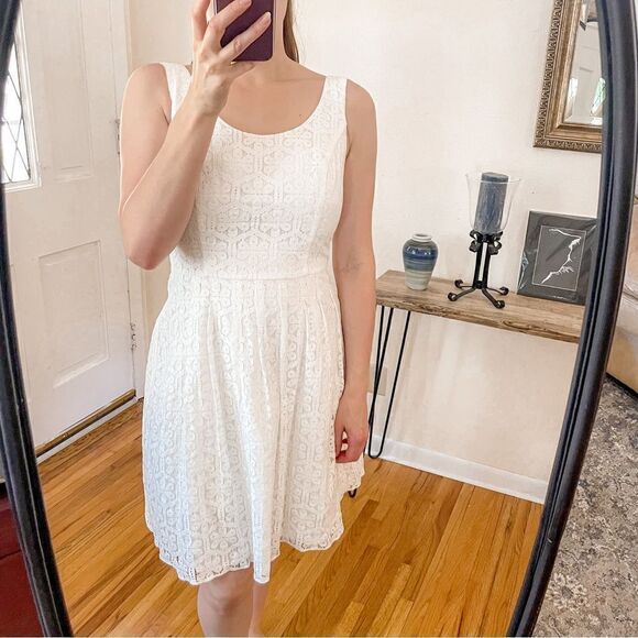 Lilly Pulitzer Posey Dress Daisy Lane Lace White - Picture 1 of 9